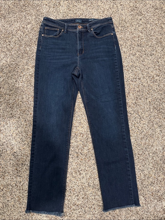 J. Jill Denim - J. Jill High-Rise Straight Leg Jeans in Dark Indigo